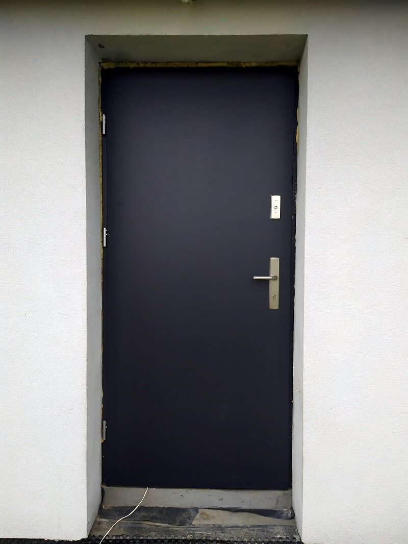 Drzwi Wikęd Premium, wzór 1, kolor antracyt gładki